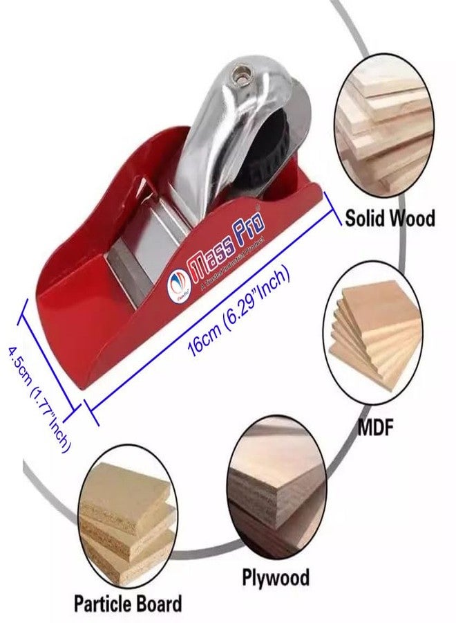 Mass Pro 2Pcs Woodworking Planer, Heavy Duty, Metal Body, For Wood Work Carving, Trimming, DIY Projects - Image 3